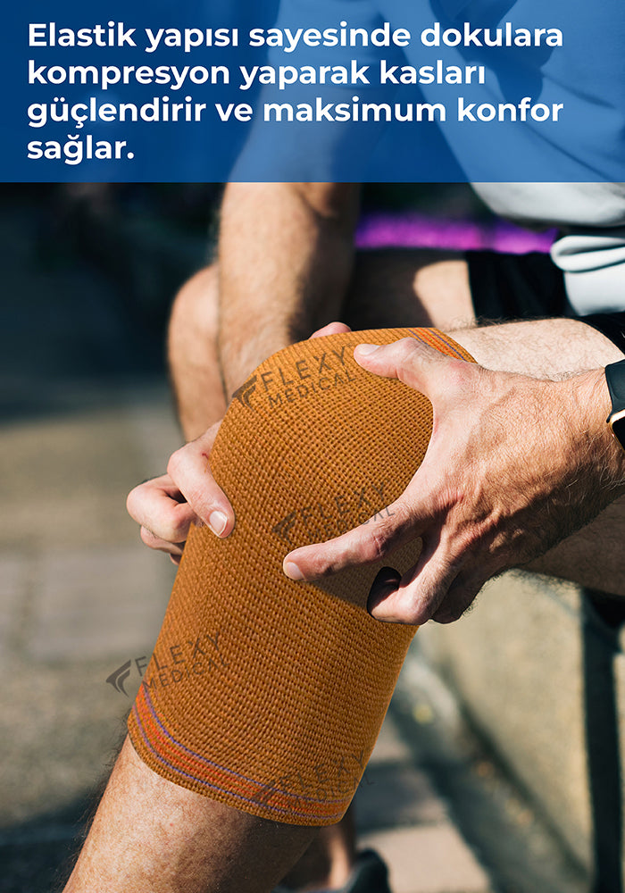 FlexyTherm™ Termal Kahverengi Yün Dizlik Sıcak Tutan Diz Koruyucu Esnek Kaymaz Diz Destekleyici Günlük Kullanım Soğuk Hava İçin Konforlu Unisex Diz Bandı Romatizma Ağrı Destek Dizliği İçlik Kullanımına Uygun