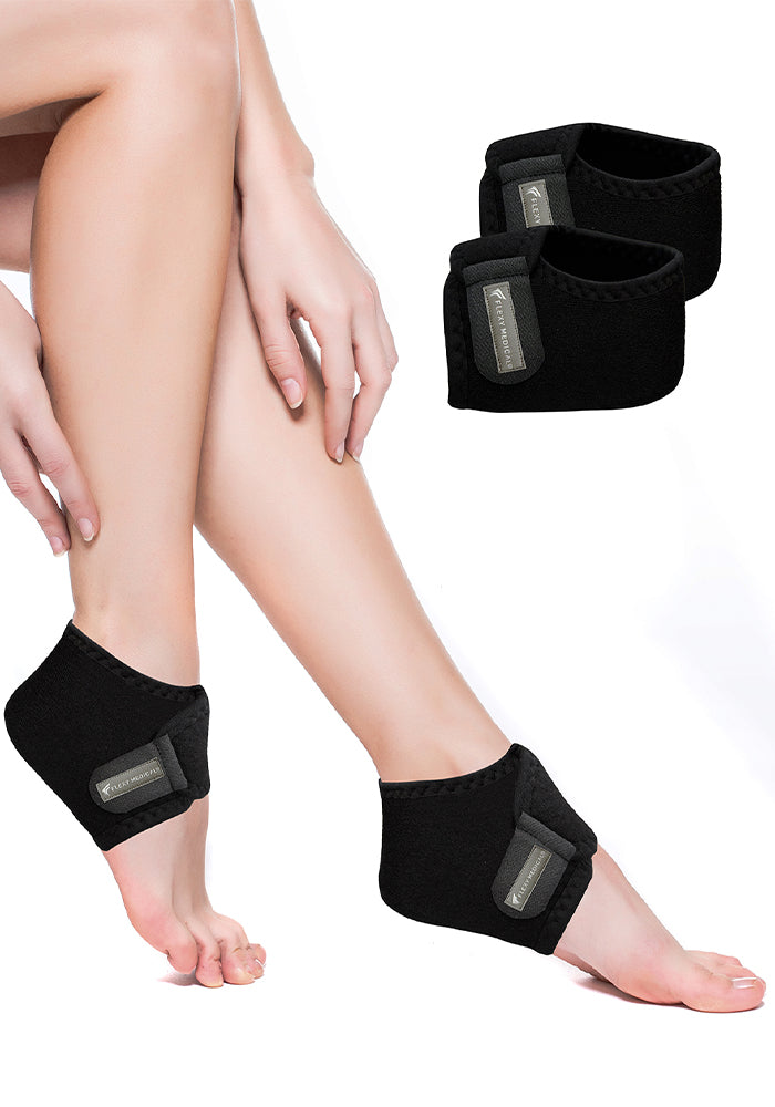FlexyStep™ Ortopedik Silikon Kumaş Topuk Çorabı (2 Adet) - Topuk Dikeni Tabanlık, Ayak Nasır ve Çatlak Giderici Koruyucu, Ağrı Kesici Topuk Nemlendirici Jel Çorap