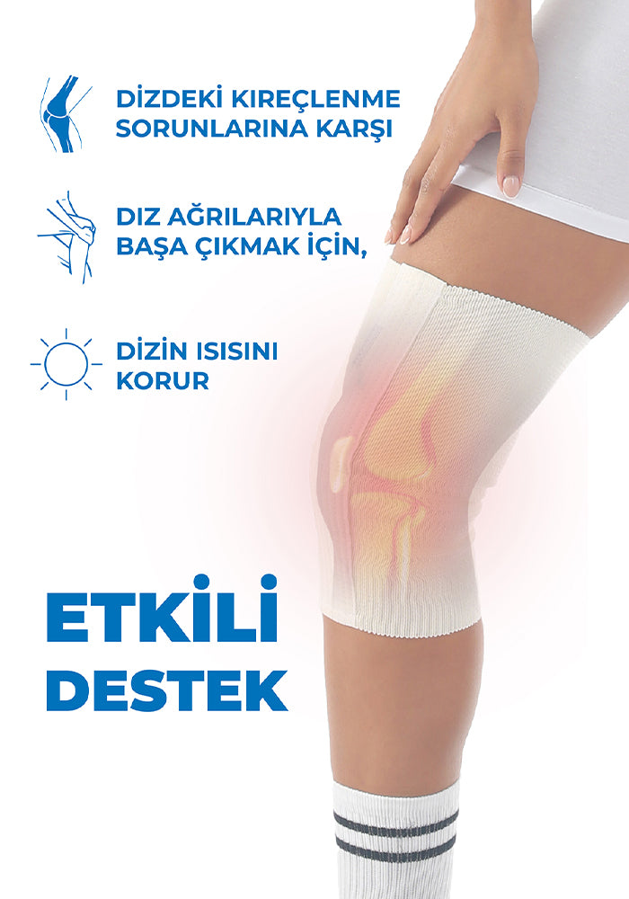FlexyTherm™ Termal Yün Dizlik Sıcak Tutan Diz Koruyucu Esnek Kaymaz Diz Destekleyici Günlük Kullanım Soğuk Hava İçin Konforlu Unisex Diz Bandı Romatizma Ağrı Destek Dizliği İçlik Kullanımına Uygun